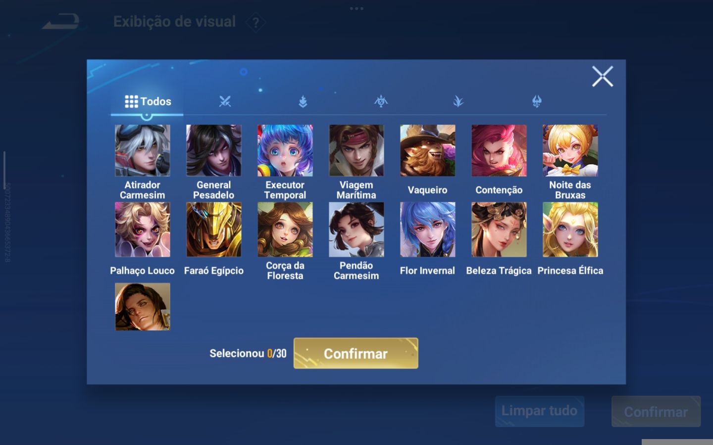 Conta Honor of Kings nível 100 + Várias skins