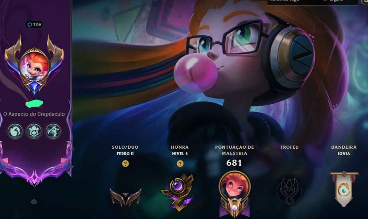 Conta LoL Nvl 706 | 494 Skins | 18 Míticas/Prestígio | 4 Ultimates Lux/Seraphine