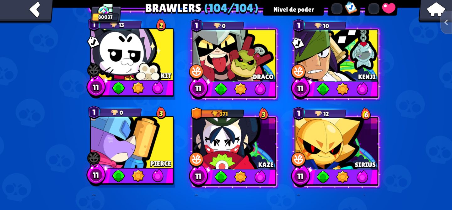 Conta Brawl nivel competitivo