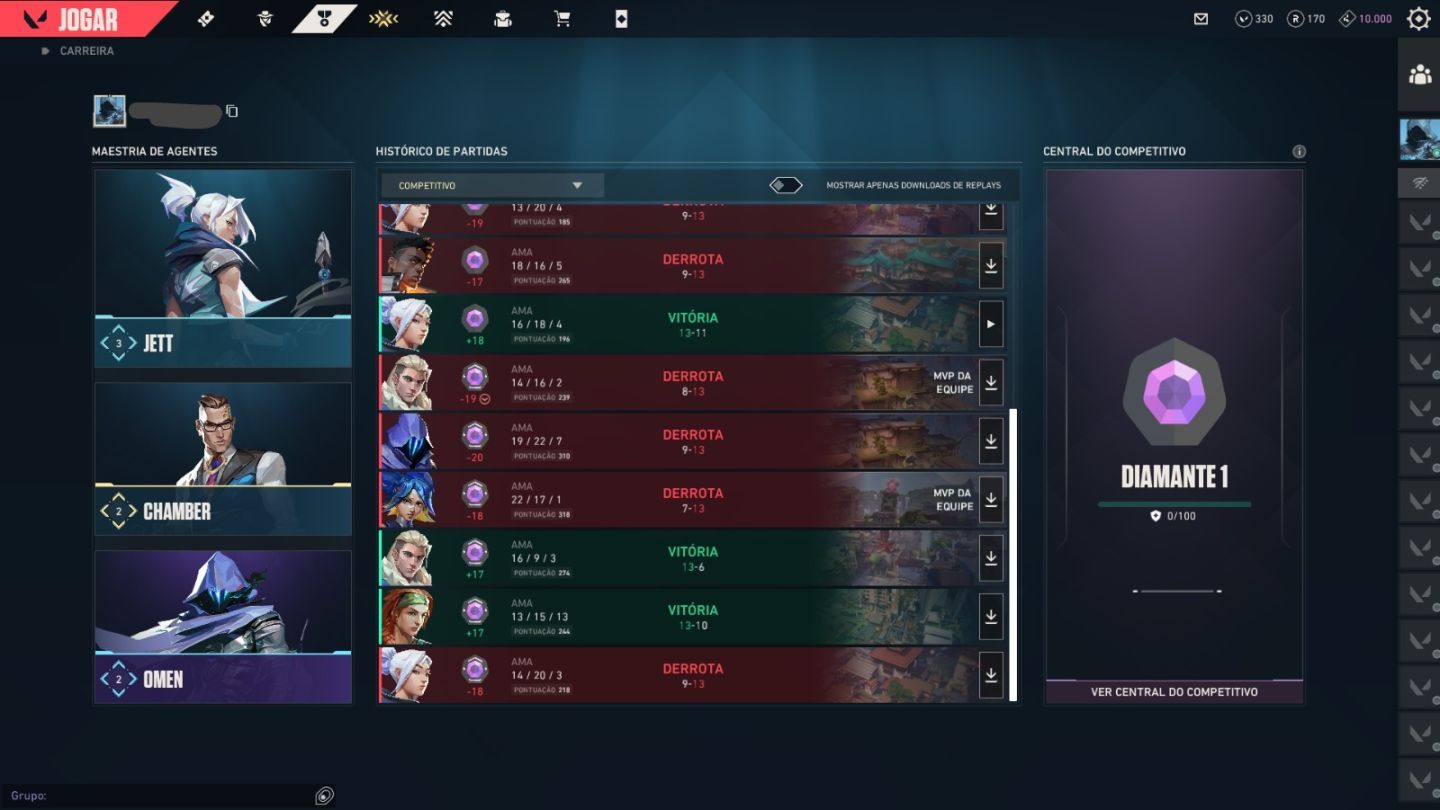 CONTA VALORANT COM MUITAS SKINS, PASSE, CHAVEIRO DO IMORTAL, MAIS R$1000 GASTOS!