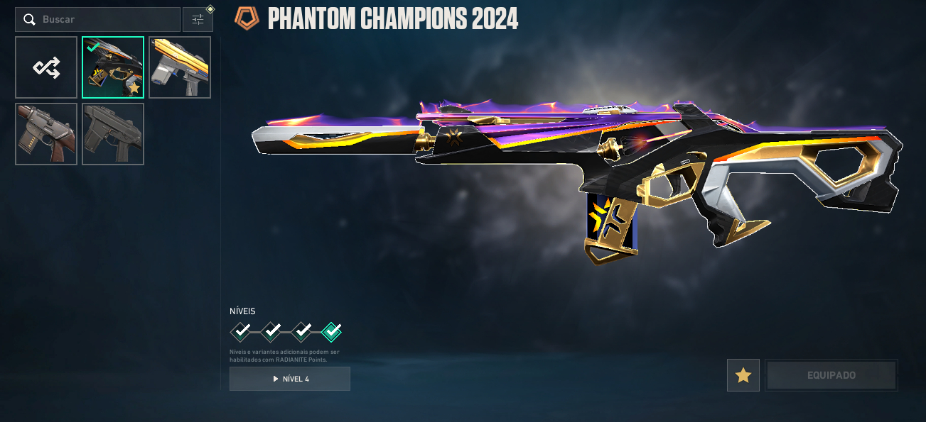 CONTA VALORANT COM CHAMPIONS