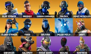 25 SKINS - PSN SKINS - ROGUE AGENT - DRIFT (5) - RAMBUNCTIONS