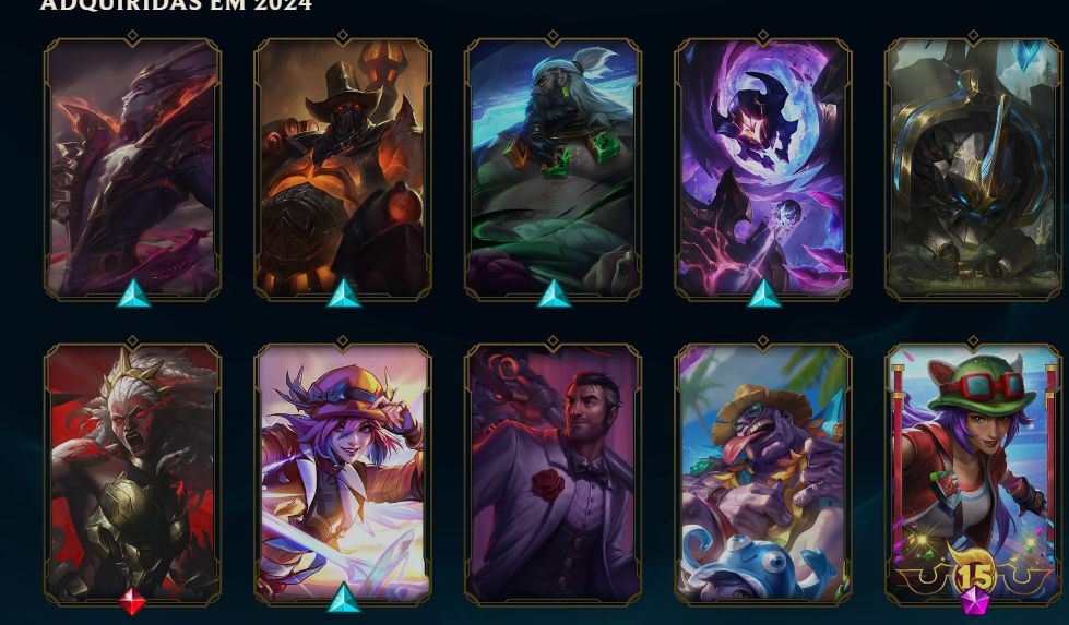 CONTALOL LVL 819 | 312 SKINS | 3 ULTIMATES | 43 LENDÁRIAS | 7 MÍTICAS | DIAMANTE