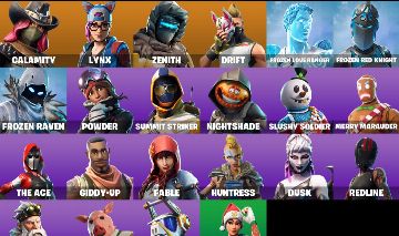 Conta Fornite Calamidade e Zenith
