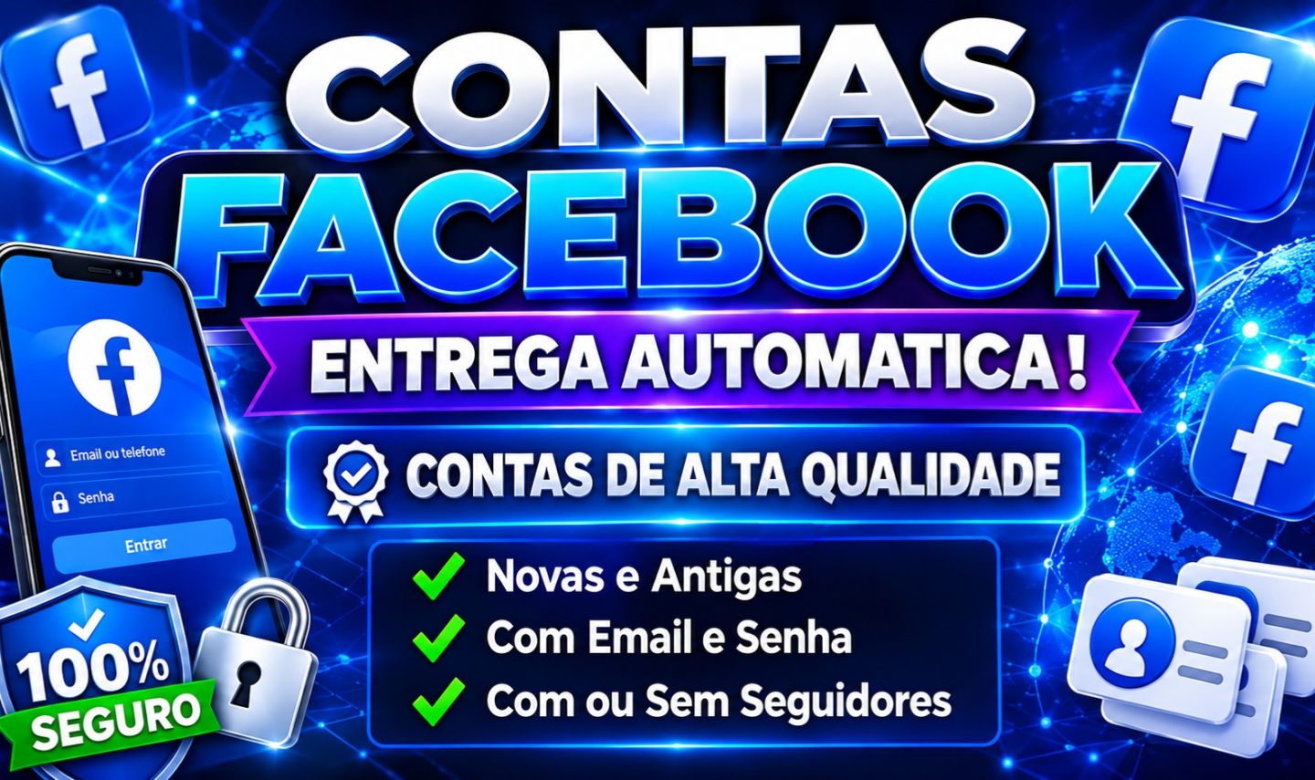[MELHOR PREÇO] CONTAS FACEBOOK 2008 - 2025 | NOVAS E ANTIGAS