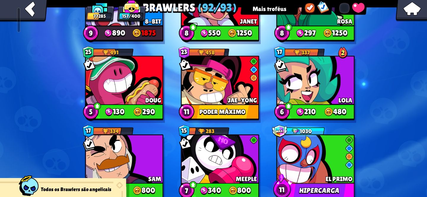 Conta supercell com clash e brawlstars muito upados