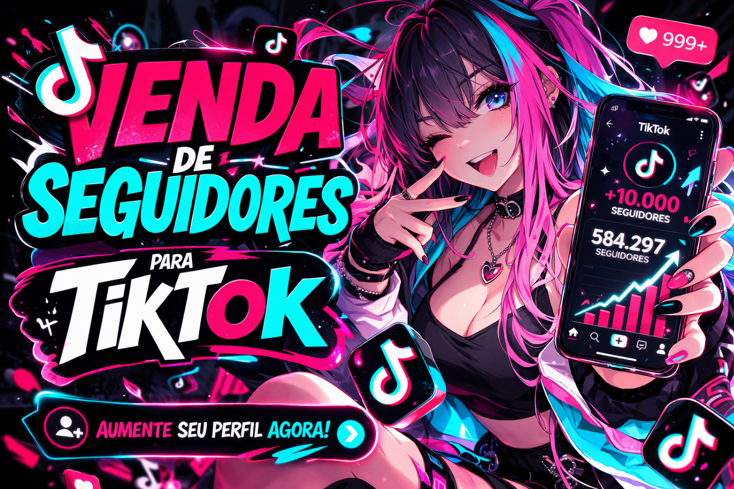 PROMOÇÃO - 5K DE SEGUIDORES BRASILEIROS TIKTOK - MENOR PREÇO DA PLATAFORMA