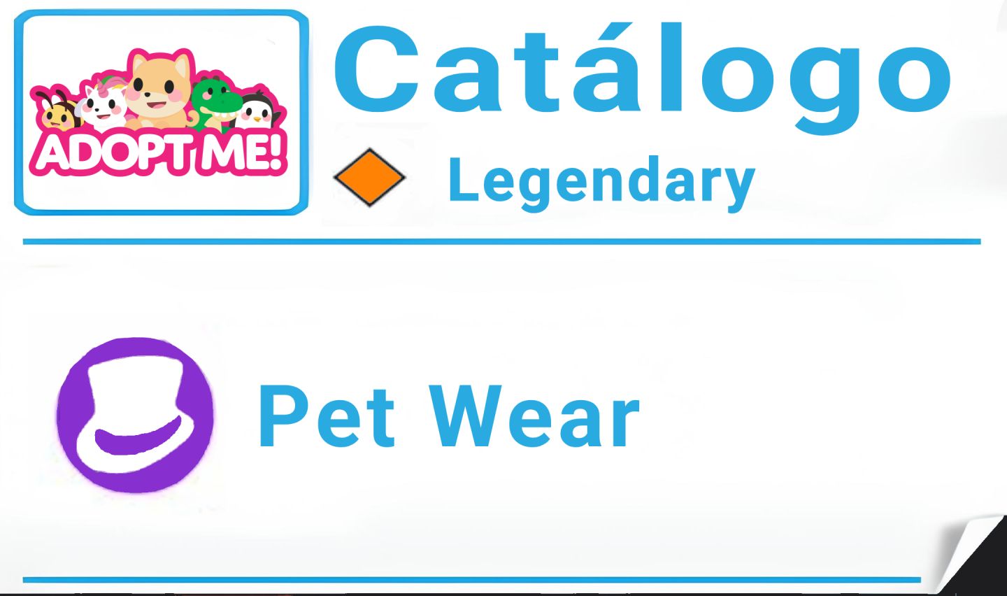 ADOPT ME | CATÁLOGO DE ROUPINHAS PARA PETS