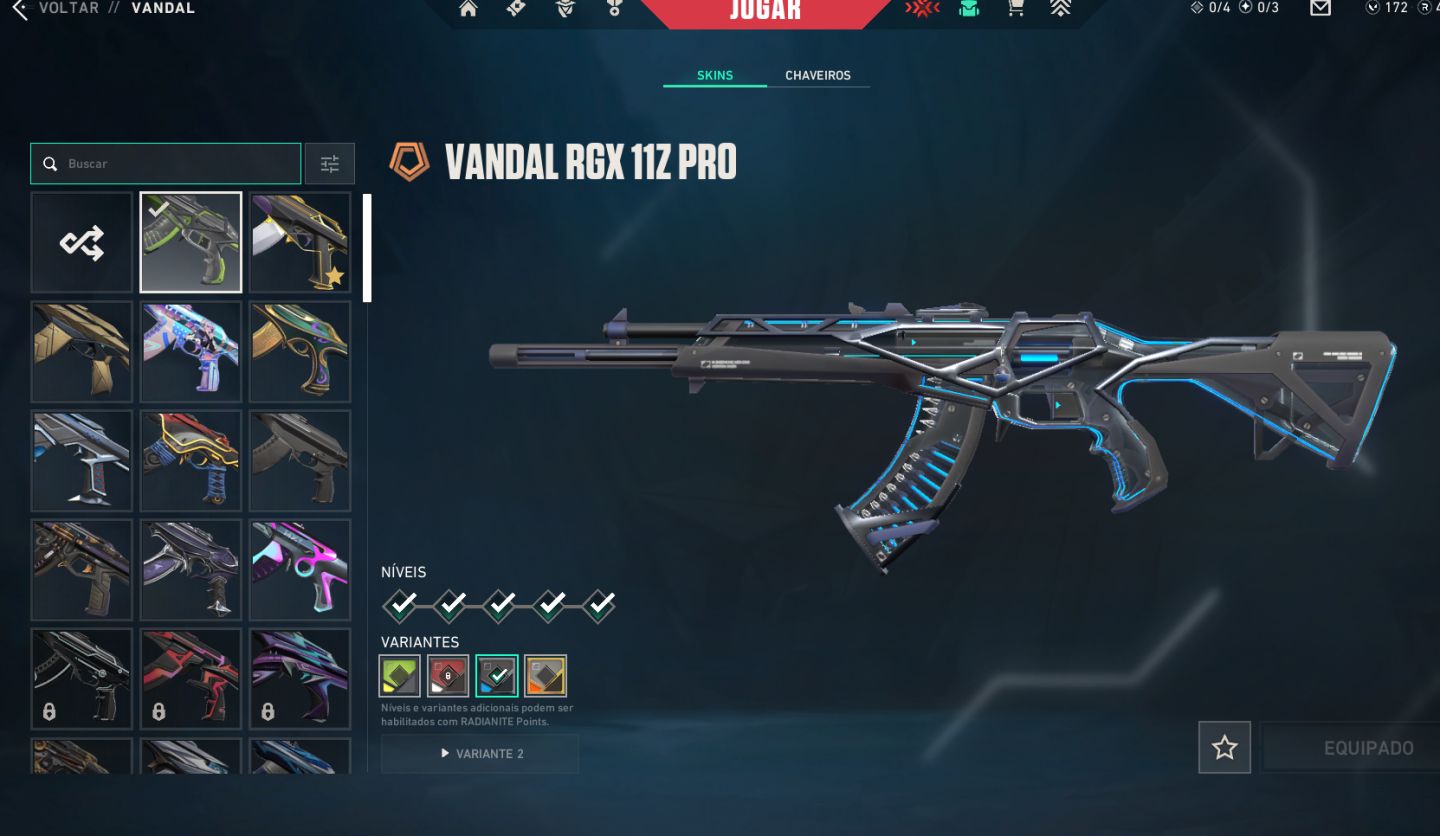 Conta League of Legends com 974 skins, e mais algumas skins no Valorant