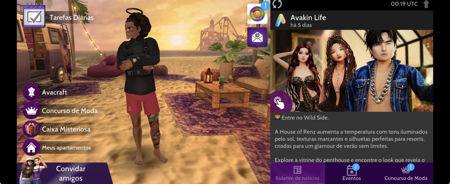 Conta Masculina Avakin Life Veterano- 4 anos