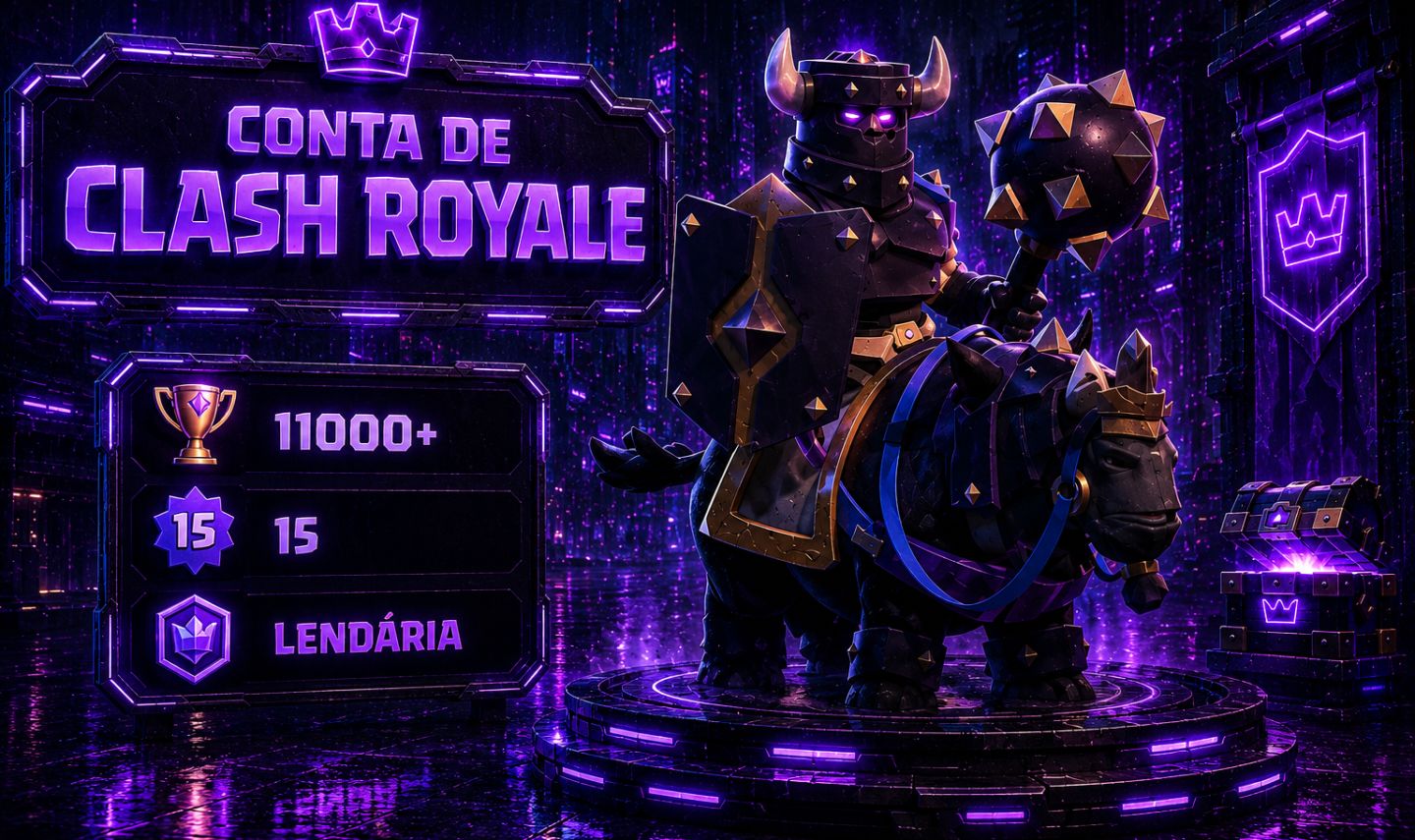 Conta de Clash royale 11k600 trofeús
