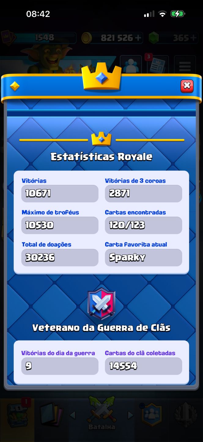 Conta Clash Royale Antiga e Rara.