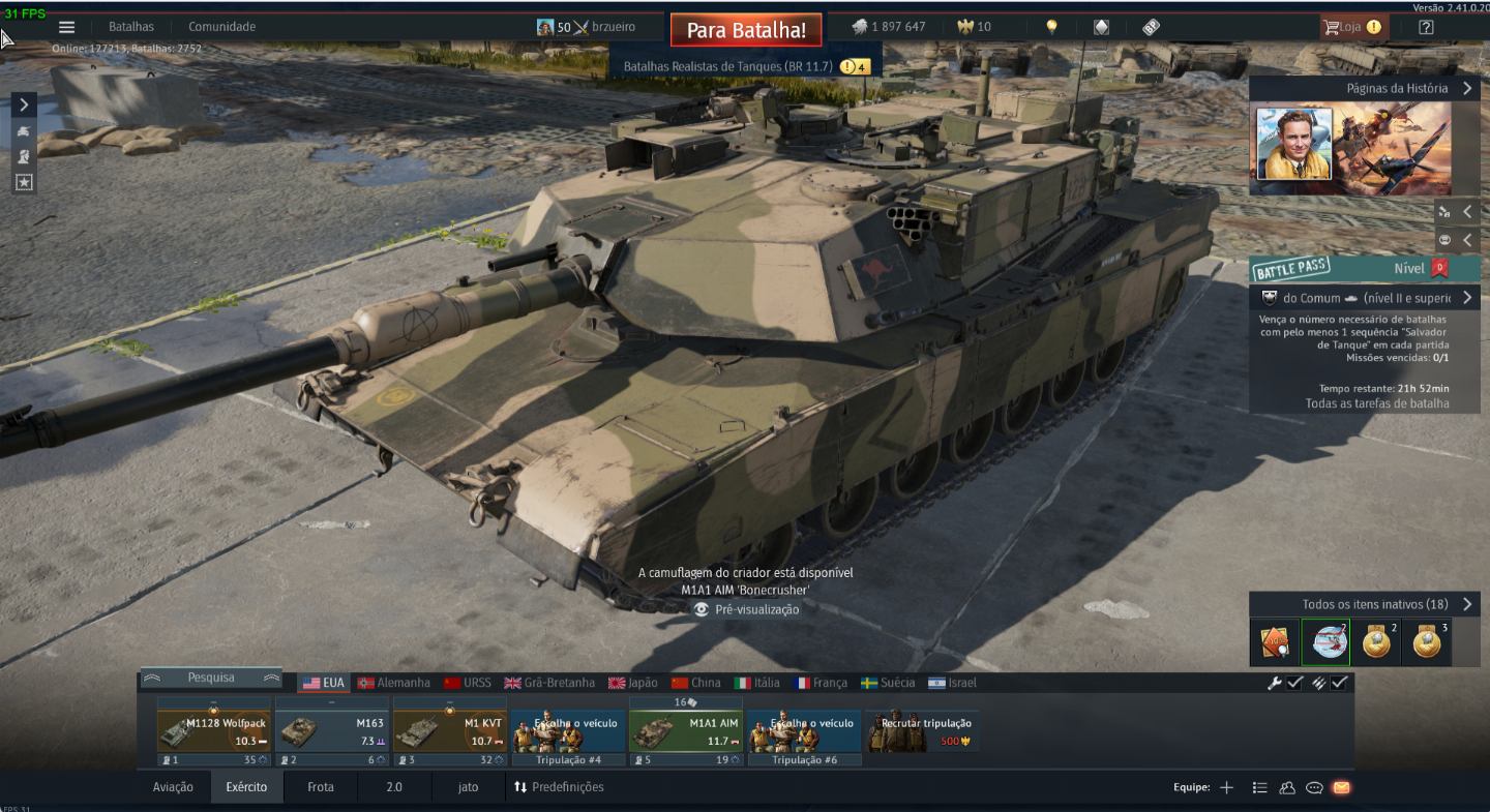 CONTA FULL ACESSO WAR THUNDER