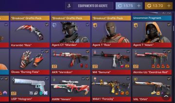Conta com incrível inventário, AKR e Desert Vermilion, karambit reis, muito mais