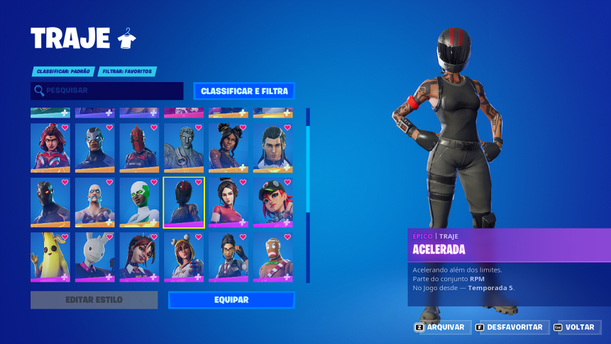 Conta fortnite rara (picaretas tryhard e skins que não vem mais a loja)