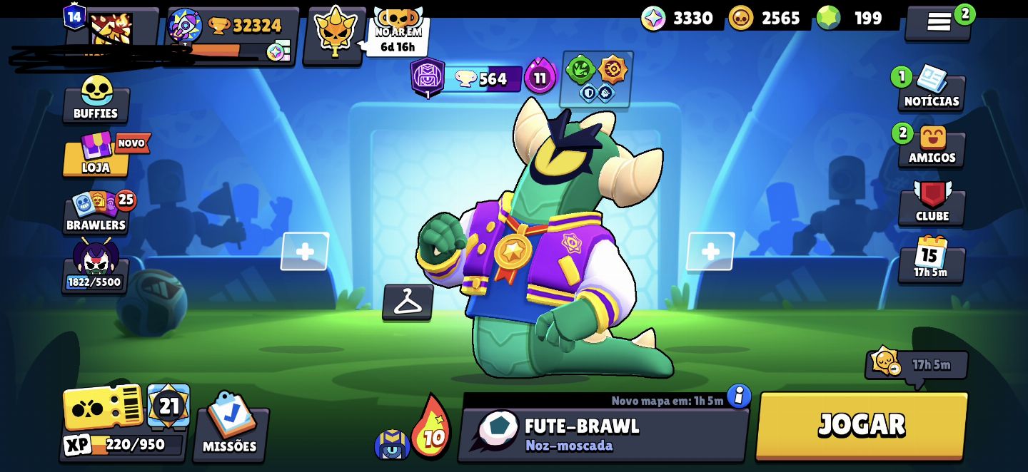 Conta brawl stars + clash royale (30k + 10k)