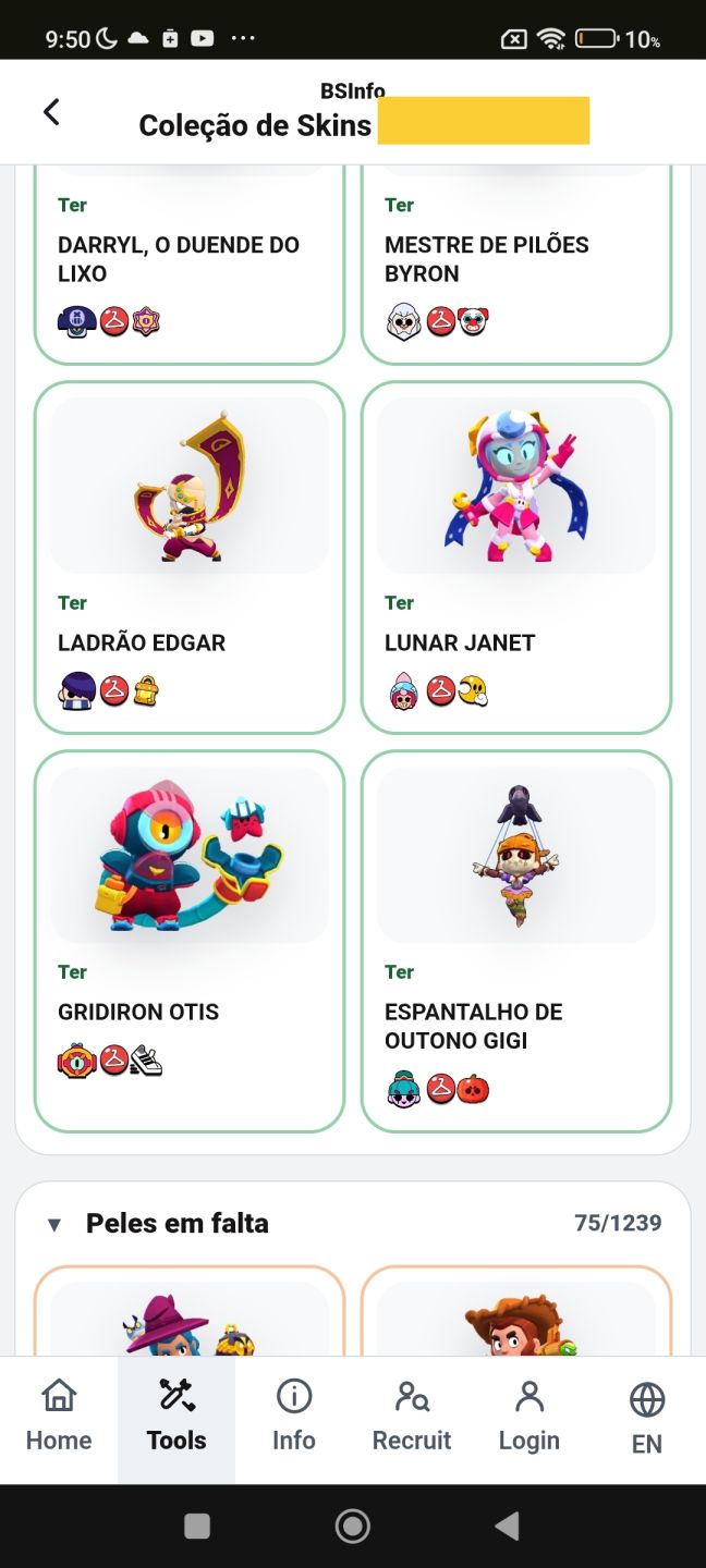 CONTA BRAWL STARS | LEIA DESCRIÇÃO