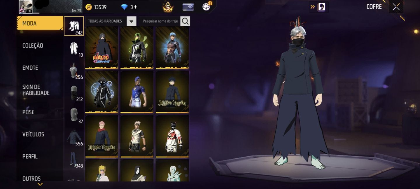 CONTA DE FREE FIRE COM 2 ANGELICAIS, FITINHA, muitas PARCERIAS e muito mais