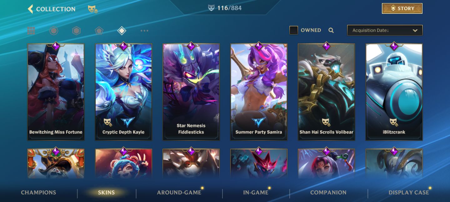 WILD RIFT - EX Monarca - 116 Skins - Yasuo Rosa de Cristal - Full Champs.