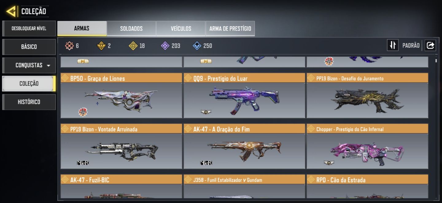 100% SEGURA - Conta COD Mobile com skins lendárias
