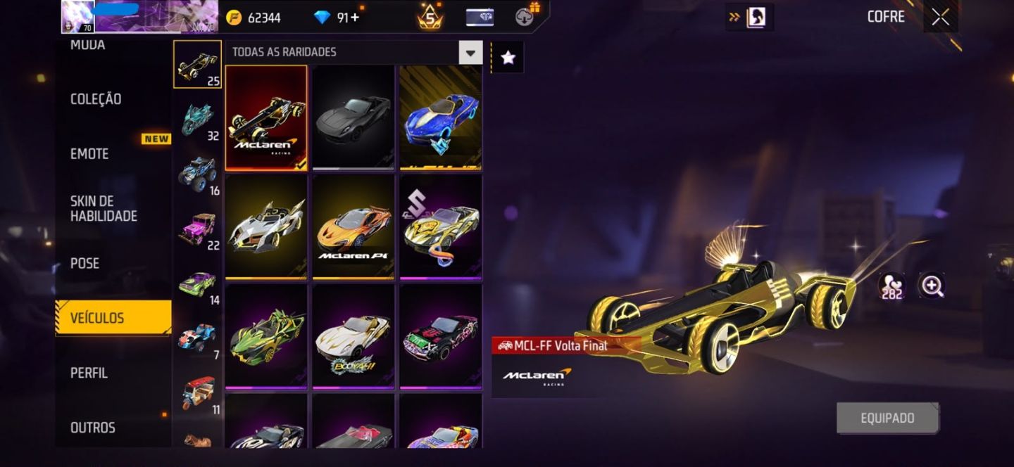 FREE FIRE | CONTA ANTIGA 7 ANOS | SUPER GEMADA | +1.000 PEITAS
