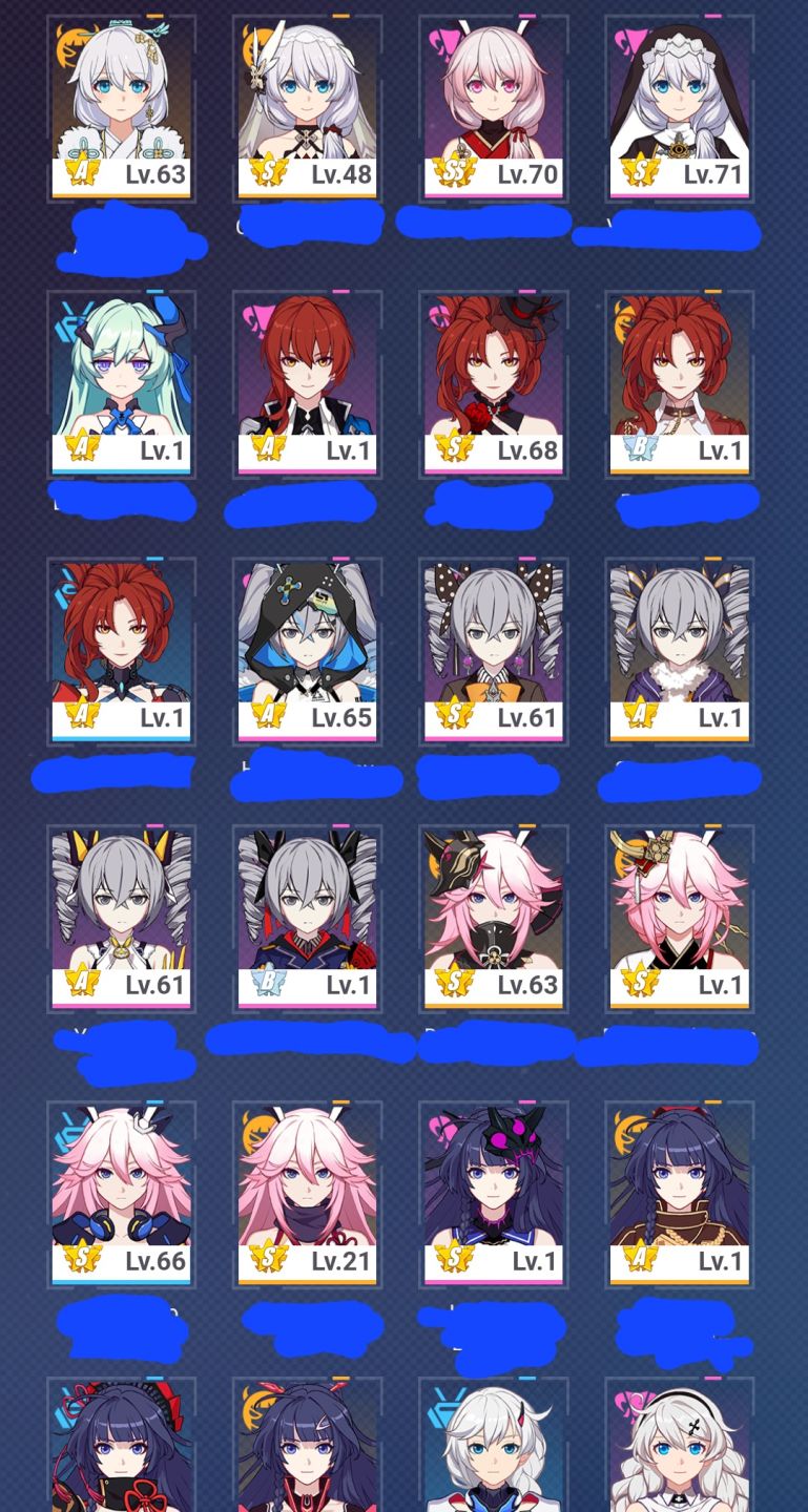 Honkai tar rail 18 limitados + impact HoFi + Ho0 | LV 82