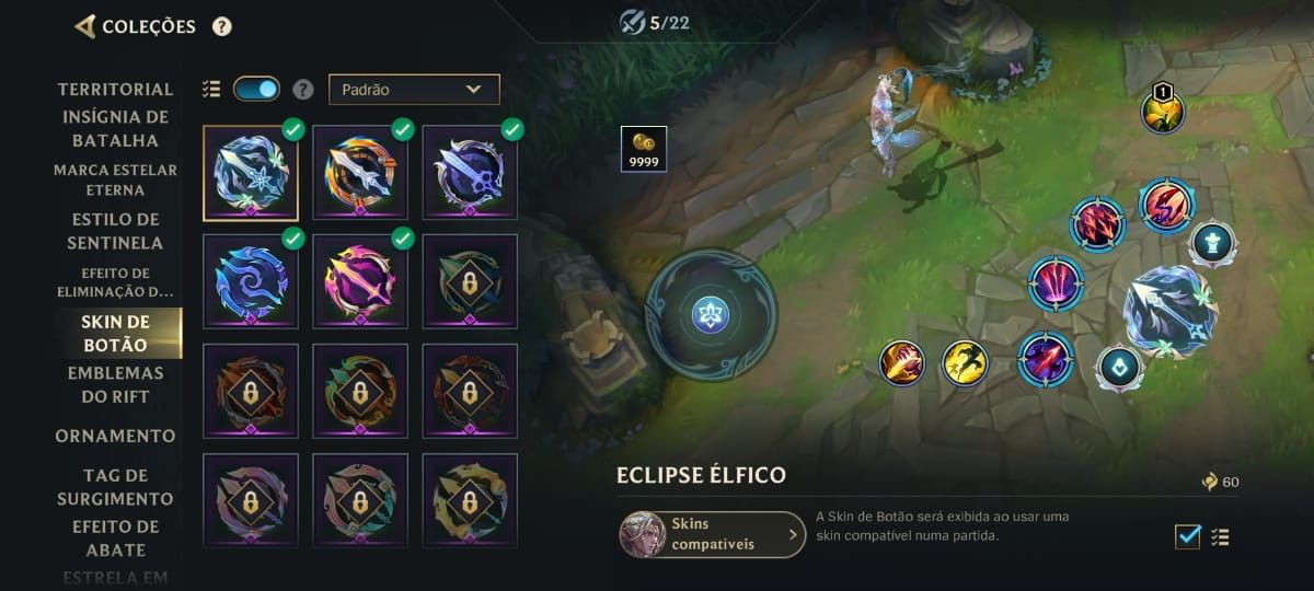 Conta Wild Rift Skin Nova do Varus 366 skins