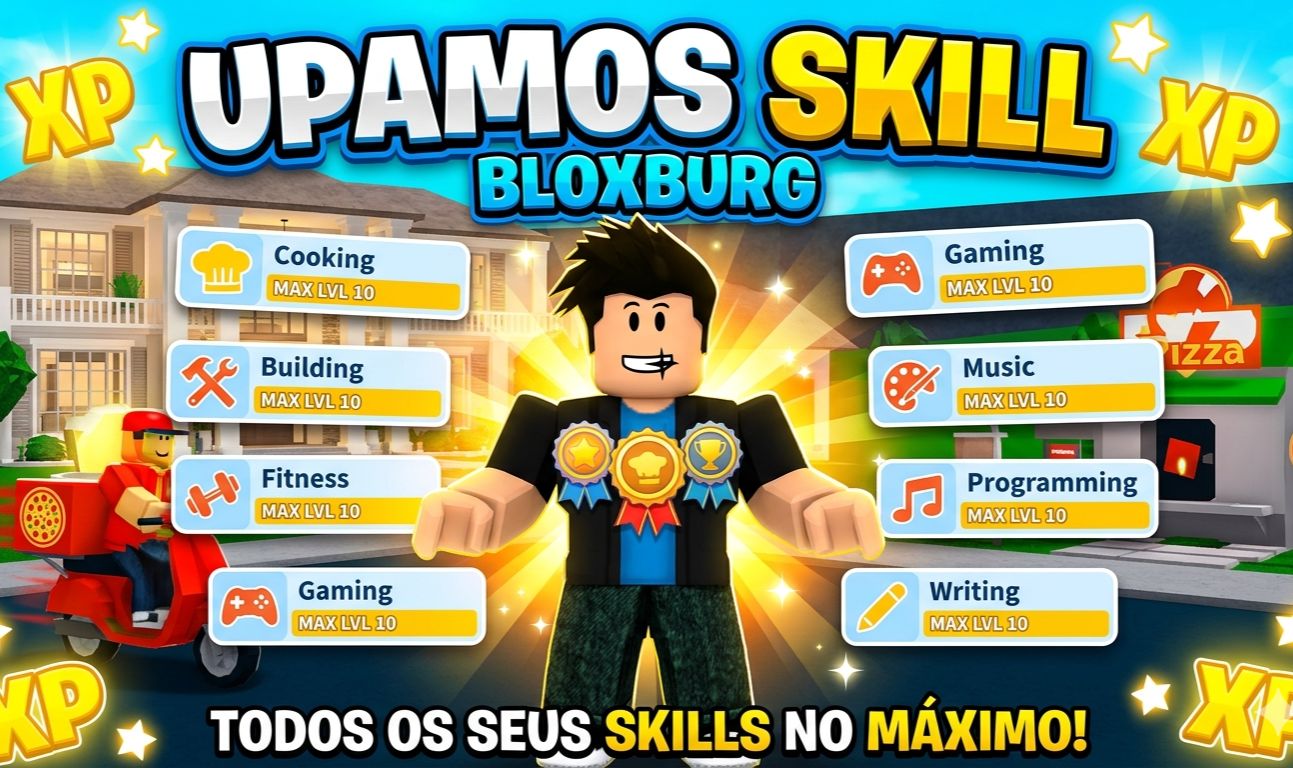 Skills do Bloxburg Upadas na Sua Conta