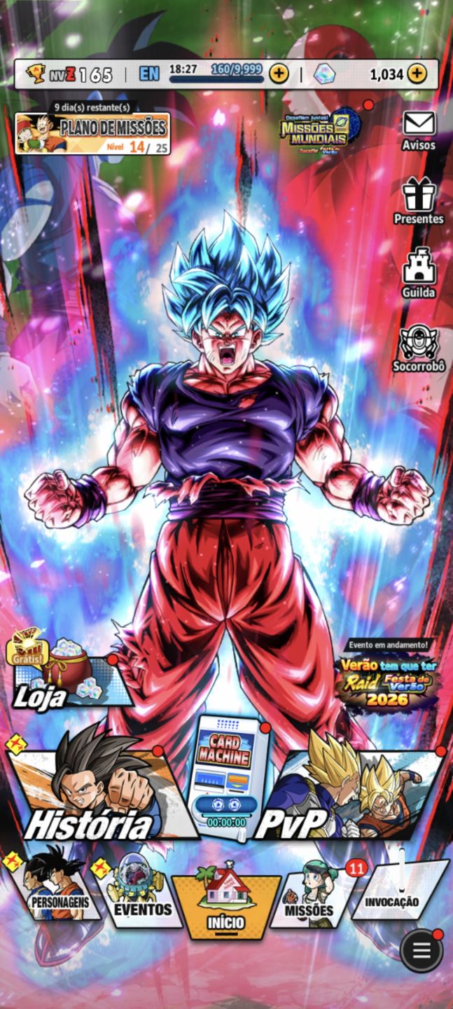 CONTA DRAGON BALL LEGENDS LR GOKU SSBK 10 + LFS ESTRELADOS +ZENKAIS!!!