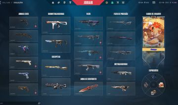 CONTA VALORANT COM 2K GASTOS, SKIN CHAMPIONS E VARIAS SKINS DE OUTRAS ARMAS