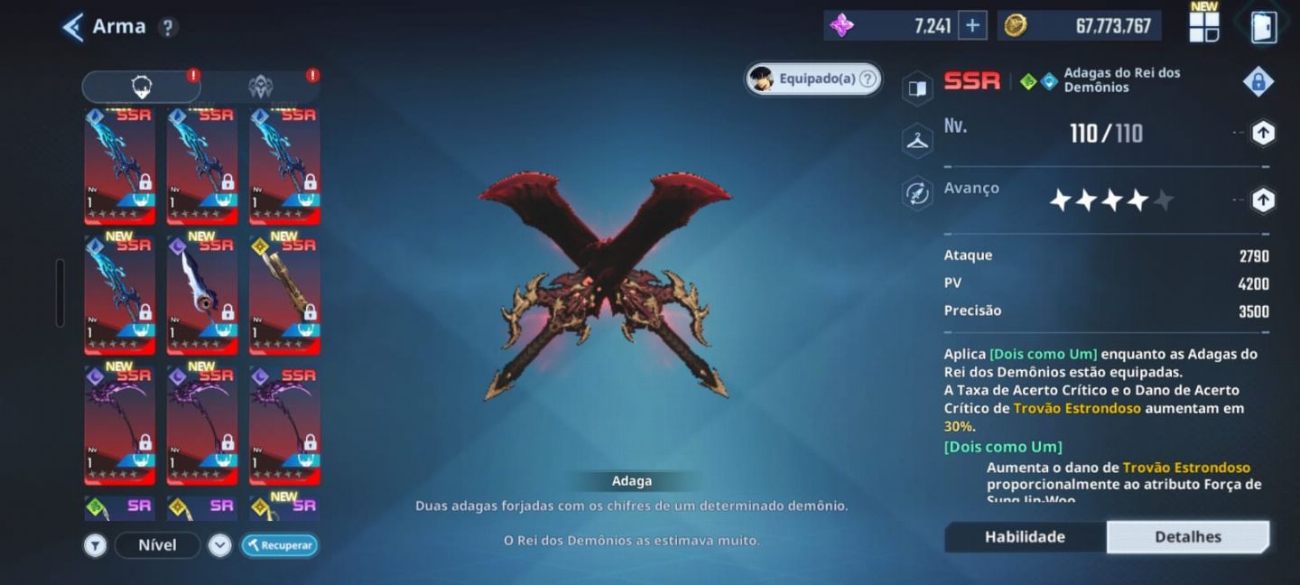 CONTA SOLO LEVELING: ARISE - TOP TIER