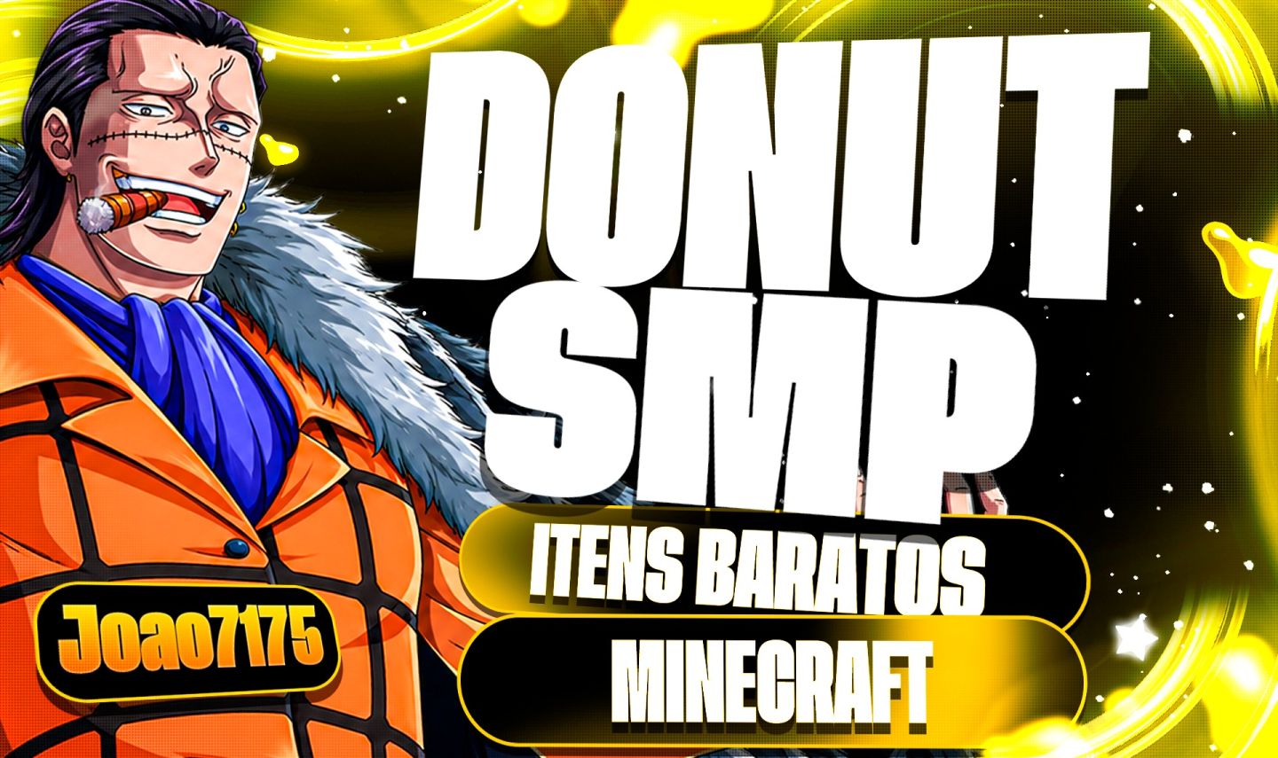 MINECRAFT - DONUT SMP (CASH DINHEIRO GOLD ITENS) MINE