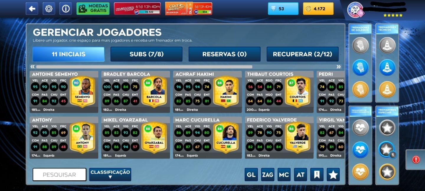 Dream League Soccer 26 (DLS) - Conta Semi-upada com os Melhores.