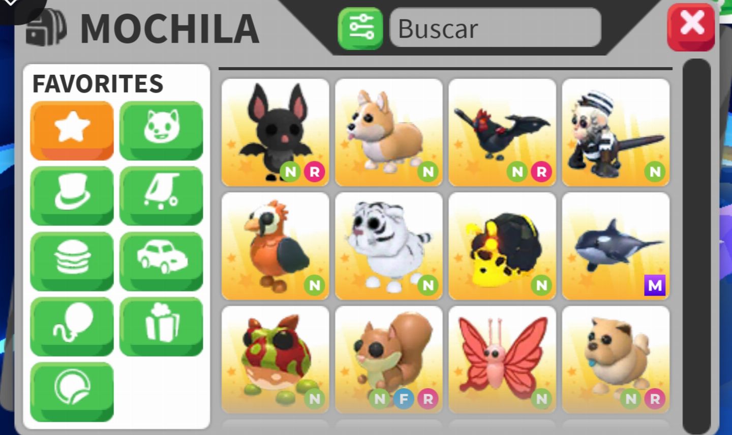 INVENTÁRIO COM PETS VEÍCULOS E ROUPINHAS