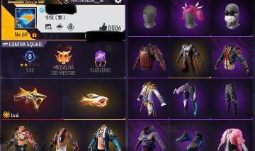 CONTA LVL 69 MUITO GEMADA
