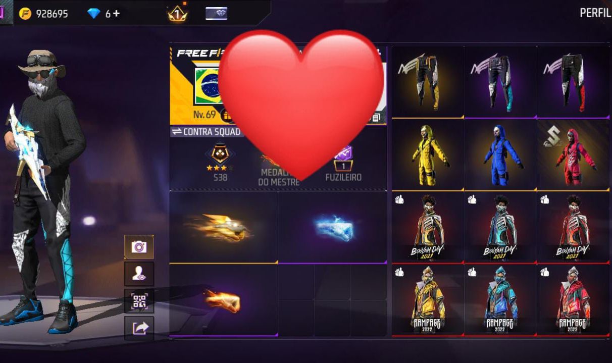 CONTA ANTG E RARA FREE FIRE ANGELICAIS SESSÃO
