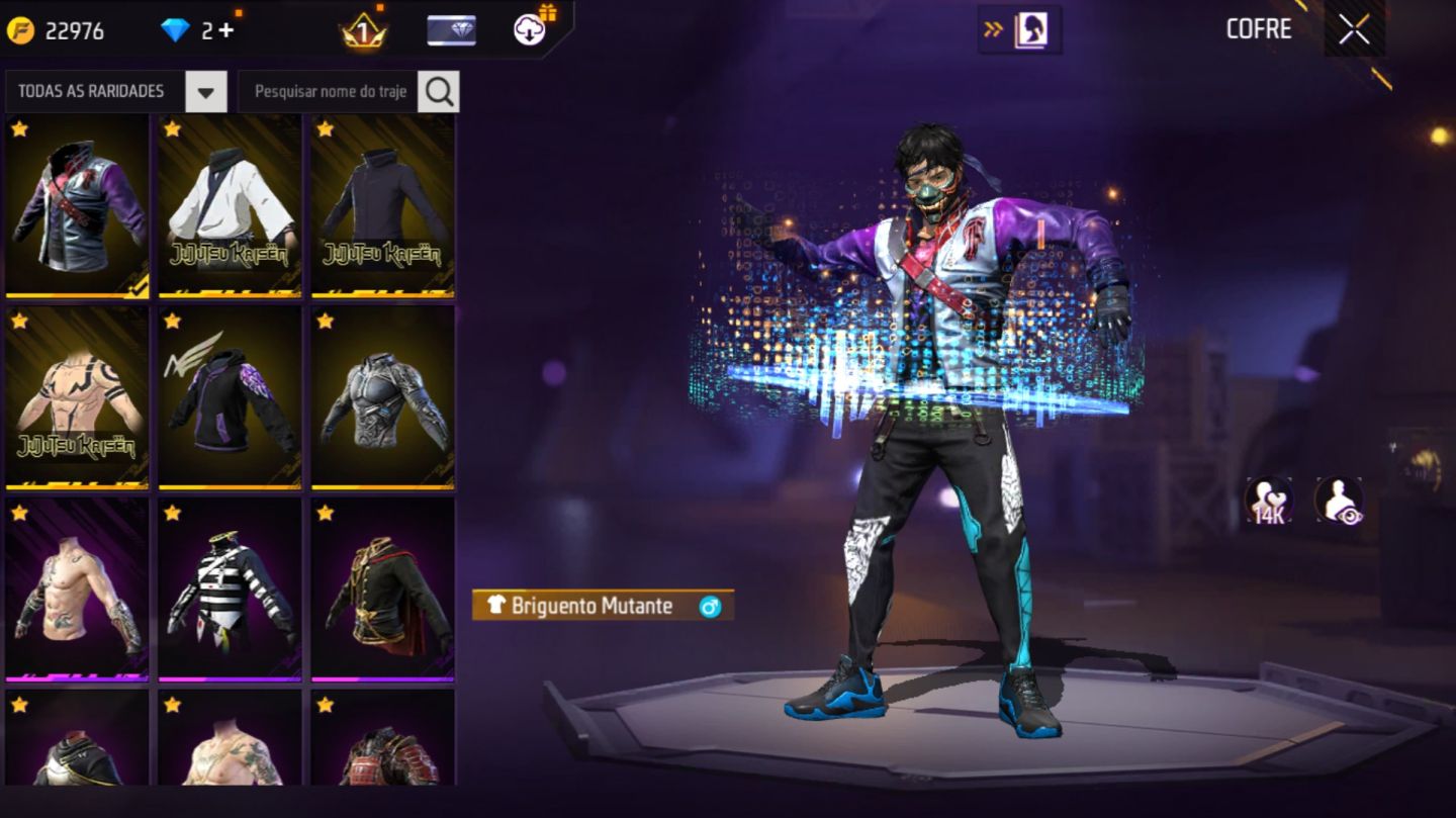 Conta de FF super boa e barato, melhor preço da ggmax, conta de ff full