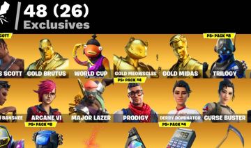 Conta fortnite 383 skins dono unico