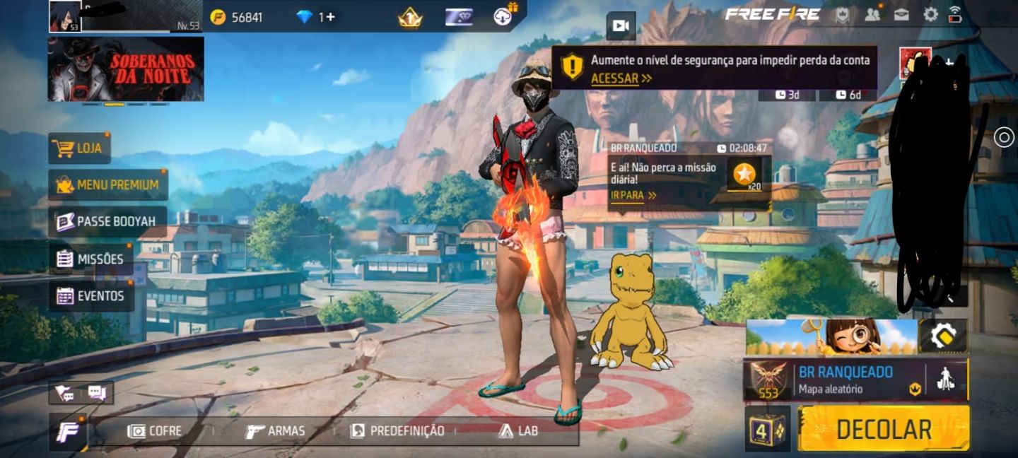 Conta free fire [Com varias skins de parceria]