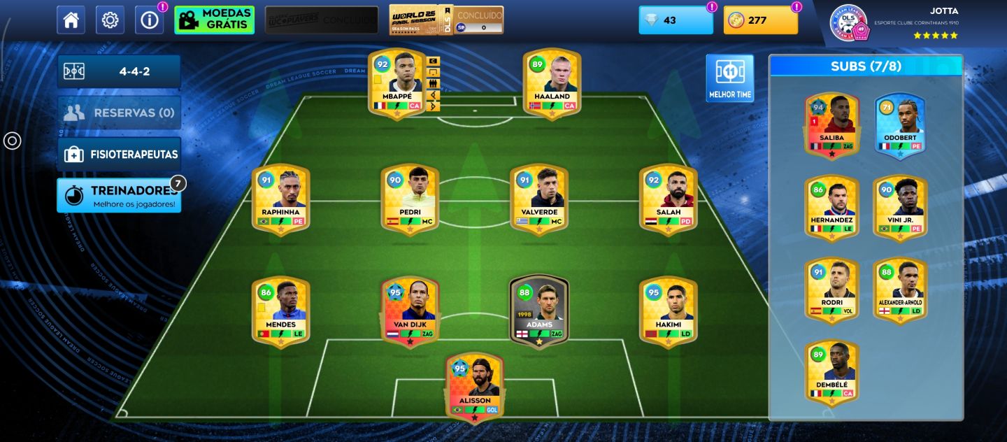 Conta de Dream League Soccer