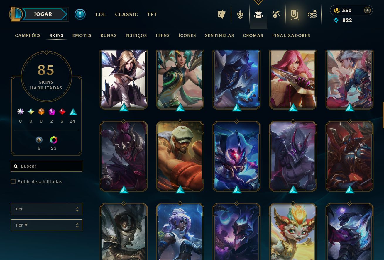 [ACESSO IMEDIATO] Ouro I em MD5 85 Skins