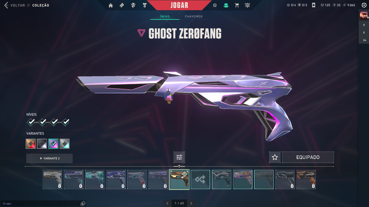 Conta valorante com varias skin para vc jogar competitivo nao tem skin faca