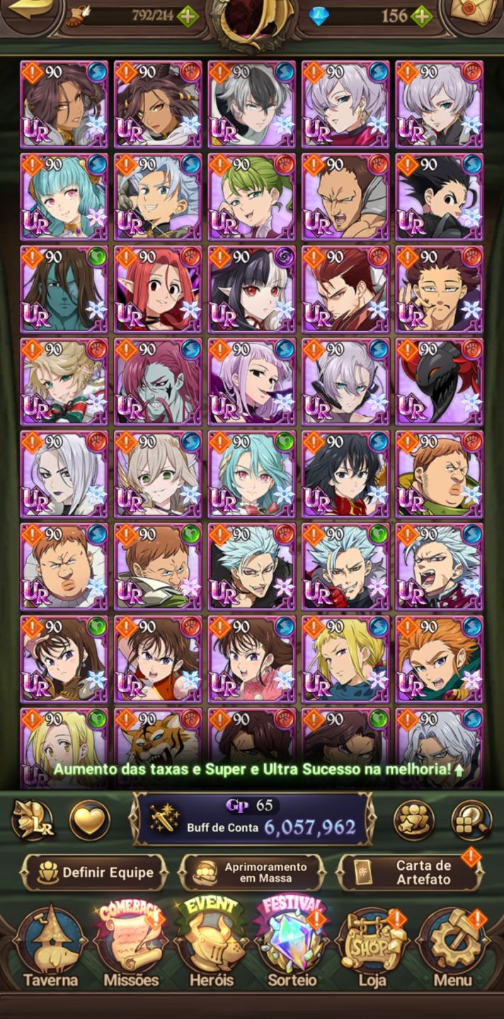 CONTA 7DS GRAND CROSS LR/UR NÍVEL 110 69M GOLD