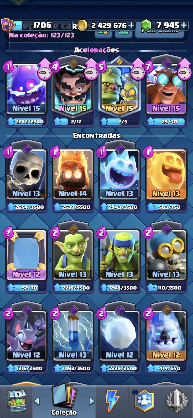 CONTA CLASH ROYALE UPADA COM ARENA ALTA | 12800 TROFÉIS | TODAS AS CARTAS