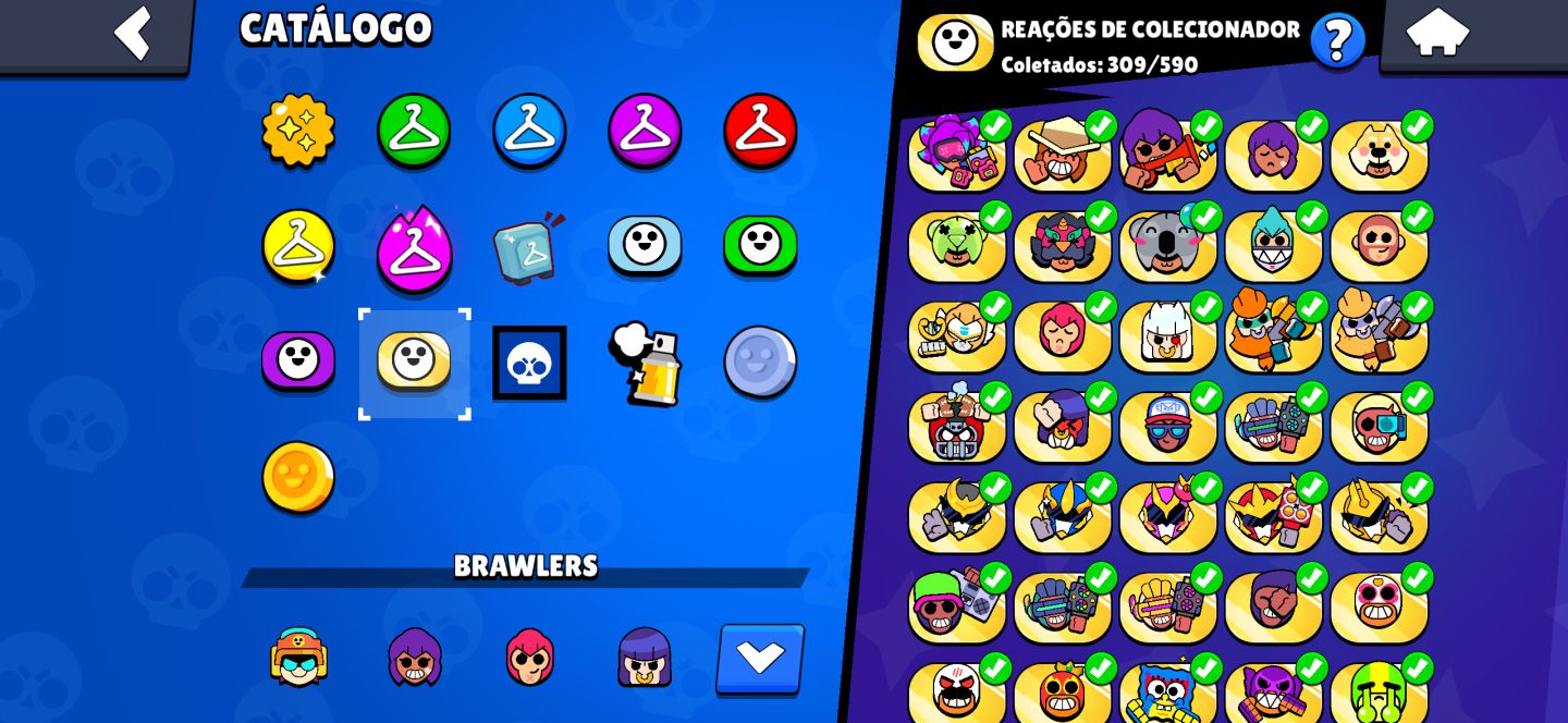 CONTA BRAWL STARS COMPLETA 35K TROFÉU(+600 gemas)