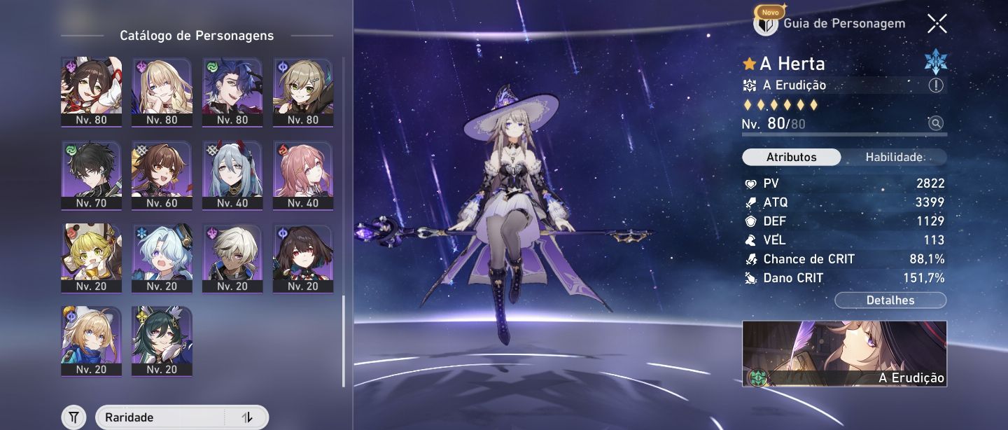 Conta hsr end game castorice e1+