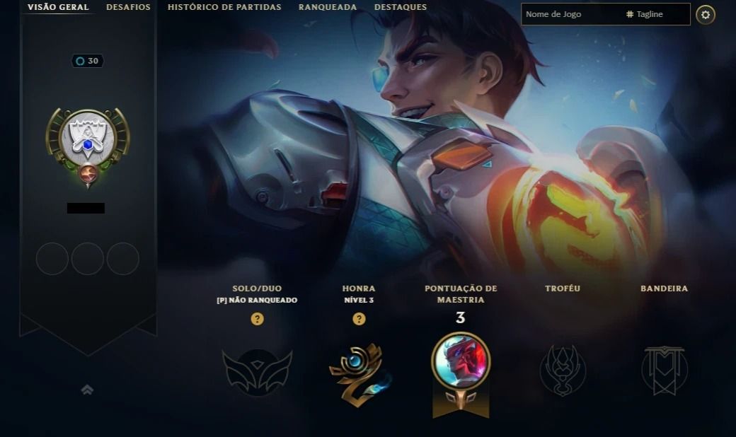 Conta Lol Lv 30 Smurf Rank Liberado