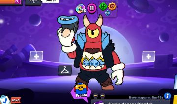 Conta brawl stars e clash royale com muitos personagens