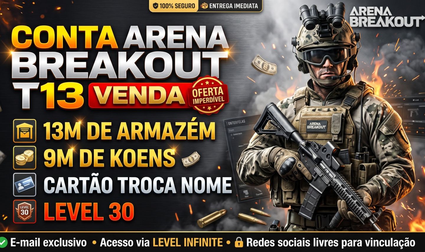 CONTA ARENA BREAKOUT 13M ARMAZEM | 9M KOENS
