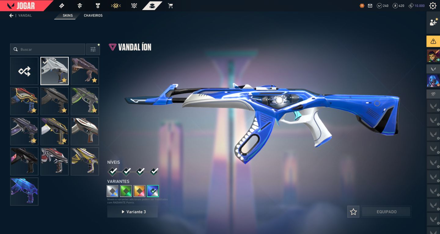 Conta valorant com +1.6k gastos muitas skins